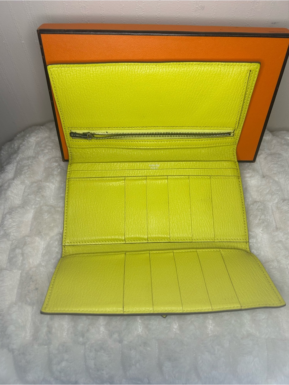 Hermès Bearn Soufflet Chèvre Mysore Leather palladium-plated Hardware - Picture 8 of 15